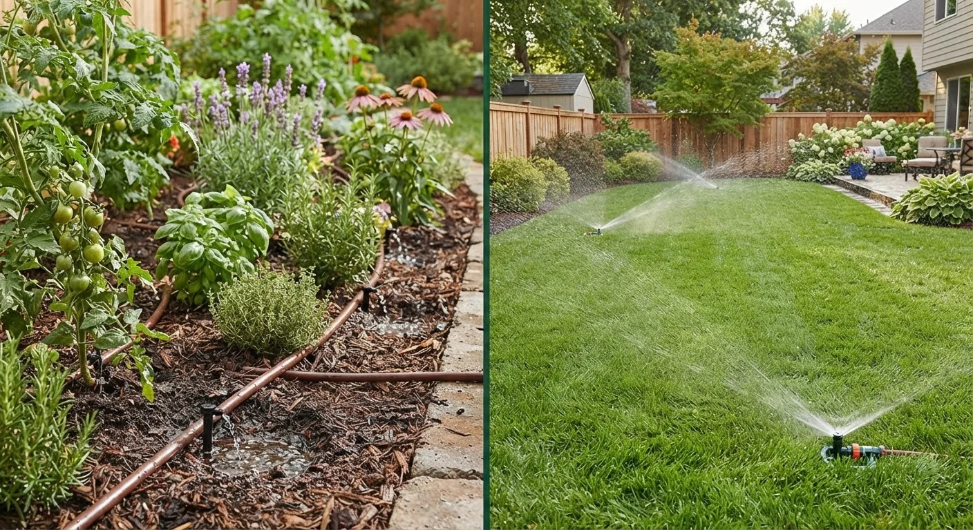 Drip Irrigation vs. Sprinkler Systems for Home Gardens