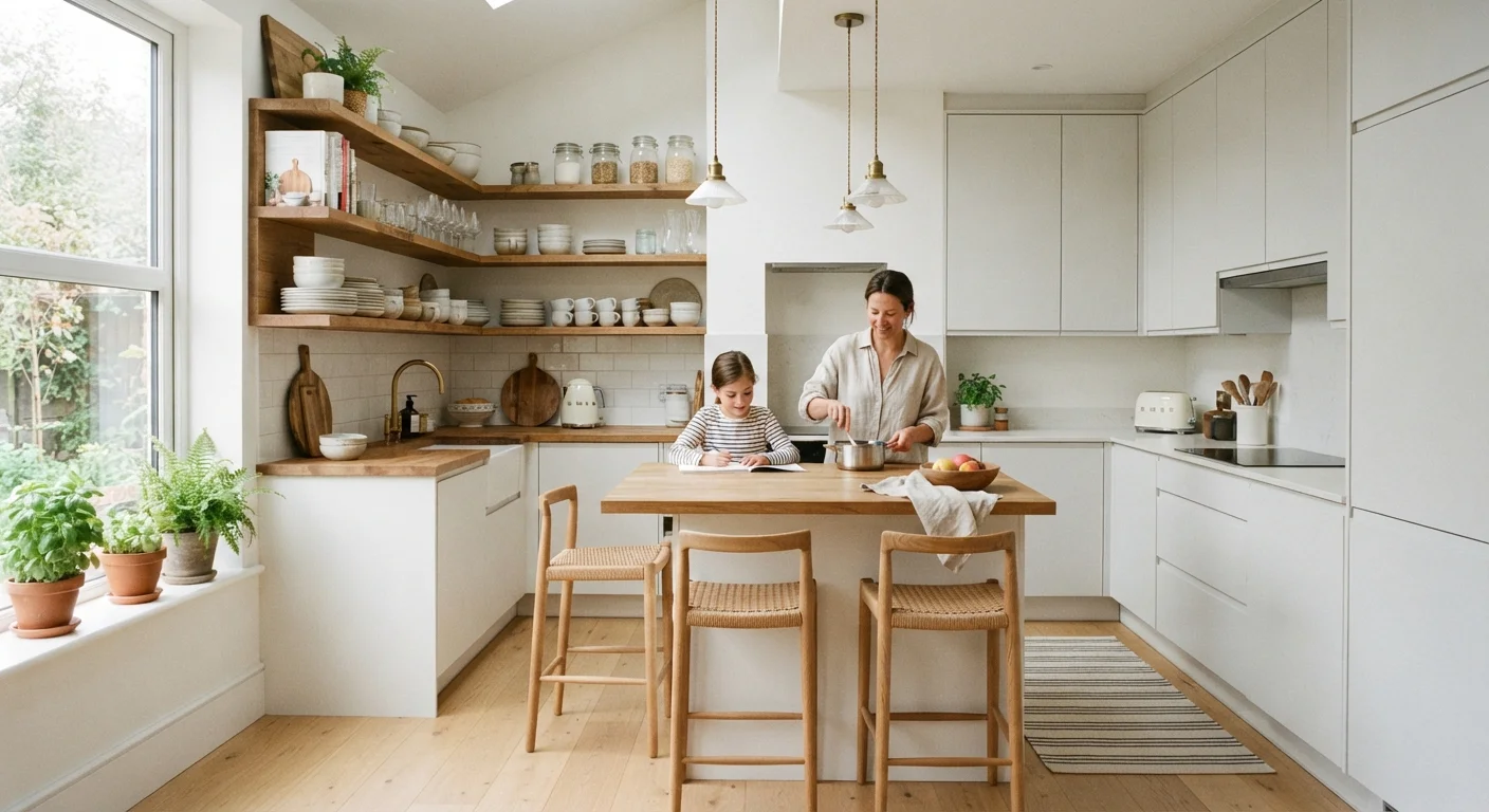 Open Shelving vs. Closed Cabinets: What Actually Works for Family Kitchens