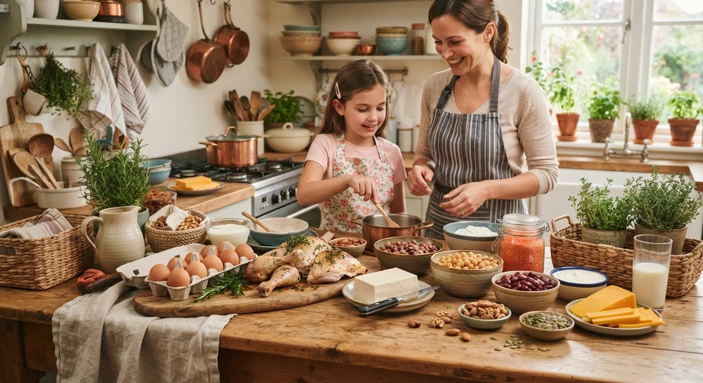 Protein Sources Side by Side: Animal vs. Plant Options for Growing Kids
